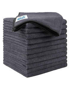 Paño de Microfibra HOMEXCEL 12 Unidades 31.75x31.75cm Gris