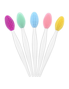 5 Piezas Cepillo Exfoliante de Labios Silicona Yoizyfree