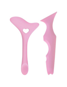 Juego de Plantillas de Delineador y Maquillaje Silicona Rosa