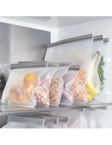 Bolsas de Silicona Reutilizables JMPTUFMT 3.78L 9 Piezas