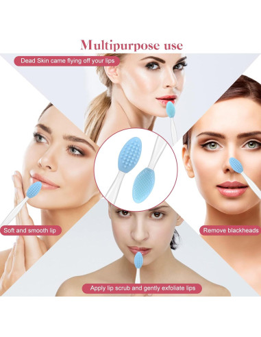 5 Piezas Cepillo Exfoliante de Labios Silicona Yoizyfree