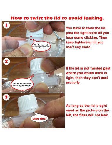 Botellas de Plástico Keon 236ml - 10 Pcs + 2 Embudos Reutilizables