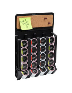 Organizador de Cápsulas de Café Mind Reader, Montaje en Pared, Negro