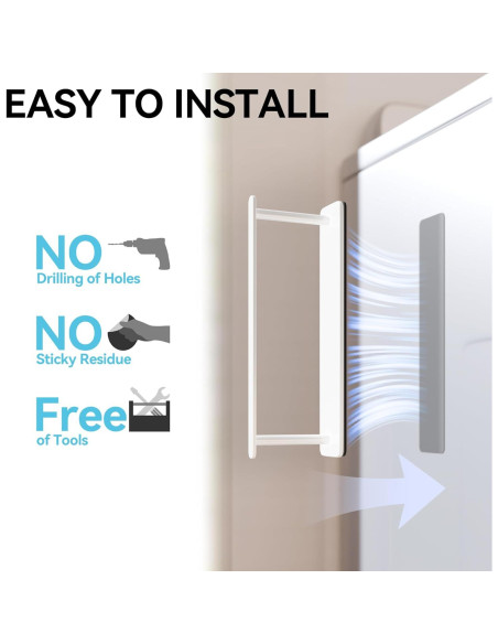 Soporte Magnético para Perchas Josmimic Blanco 40.6cm Soporte Magnético para Perchas Josmimic Blanco 40.6cm