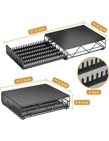 Soporte para Cápsulas de Café HFHOME - Organizador Nespresso Vertuo