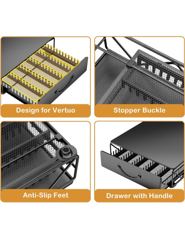 Soporte para Cápsulas de Café HFHOME - Organizador Nespresso Vertuo
