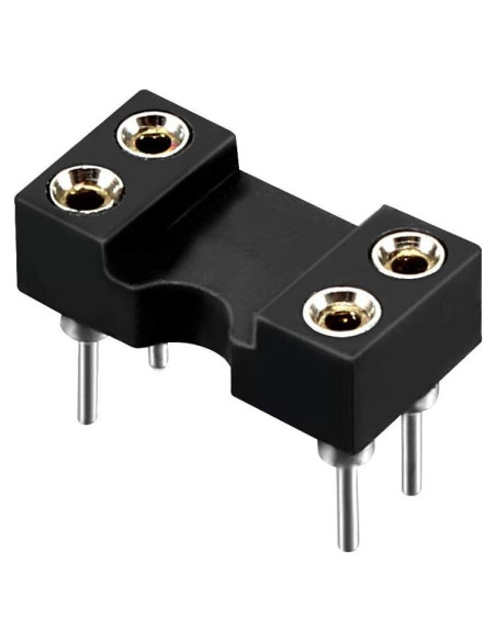 Zócalo IC DIP uxcell 15pcs 2.54mm 4 Pines Soldadura