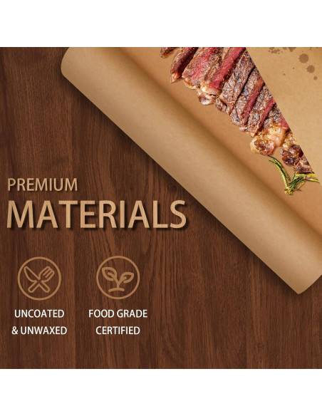 Rollo de papel de carnicero marrón XKDOUS 44.96 cm x 10.06 m