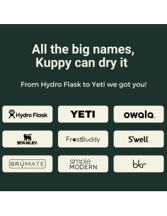 Kuppy Soporte Secado Botellas Silicona 2-Pack Gris 0.2 kg 2