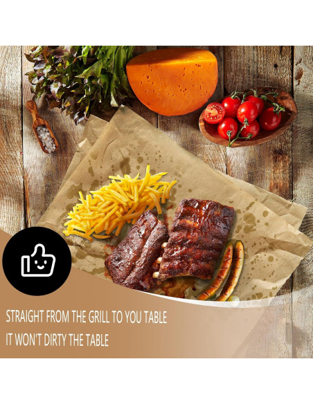 Rollo de papel de carnicero marrón XKDOUS 44.96 cm x 10.06 m