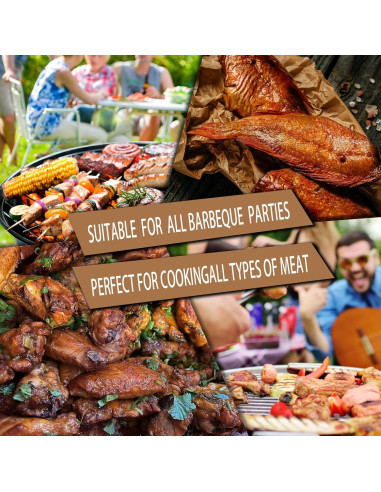 Rollo de papel de carnicero marrón XKDOUS 44.96 cm x 10.06 m