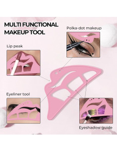 Set de Plantillas para Delineador de Ojos DAGEDA - 3 Piezas Silicona 2