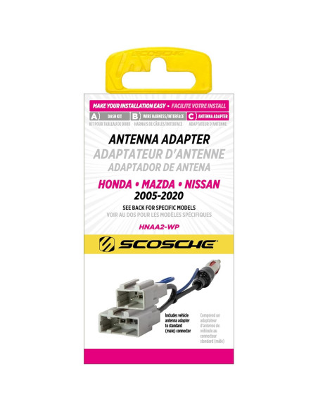 Adaptador de Antena Scosche HNAA2 para Estéreo de Auto 2006-2019