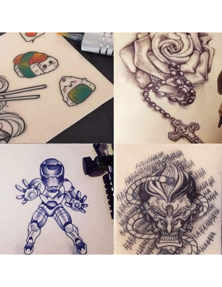 Piel Falsa de Práctica de Tatuaje Yuelong 20pcs 18.8x14.2cm