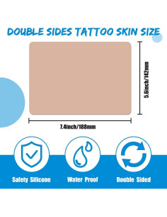 Piel de Práctica de Tatuaje Combofix 10 Pcs 18.8x14.2 cm 2