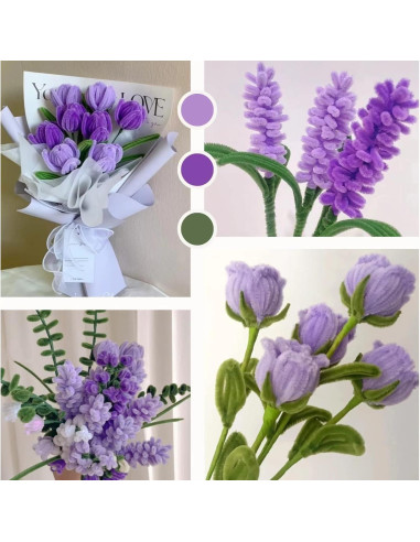 300 Limpiadores de Tubos Chenille RSACCSKY 30.48cm 3 Colores