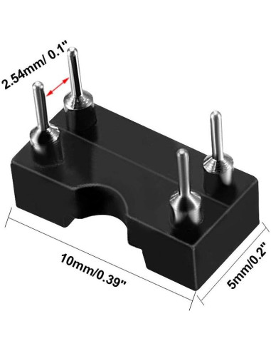 Zócalo IC DIP uxcell 15pcs 2.54mm 4 Pines Soldadura