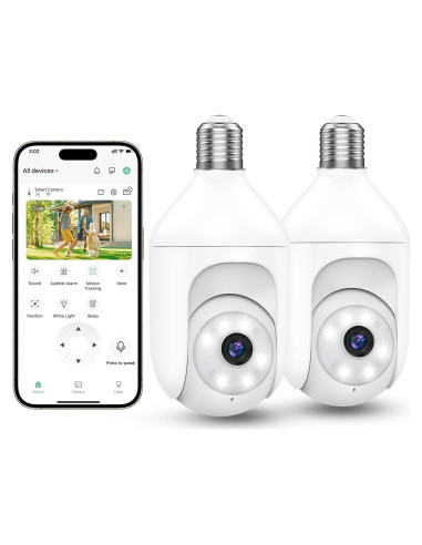 Cámara de Seguridad Inalámbrica Recacam F2D 2K - 2 Cuentas