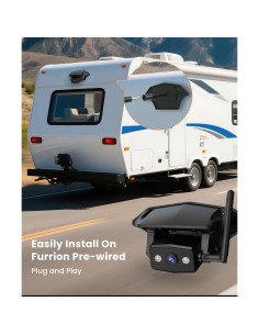 Cámara de Respaldo Inalámbrica AUTO-VOX RV 1080P 7.2" con IR 2