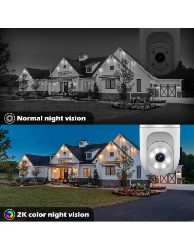 Cámara de Seguridad Inalámbrica Recacam F2D 2K - 2 Cuentas