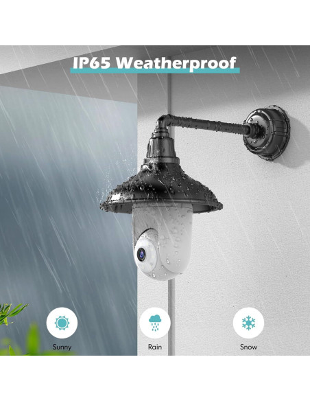 Cámara de Seguridad Inalámbrica Recacam F2D 2K - 2 Cuentas