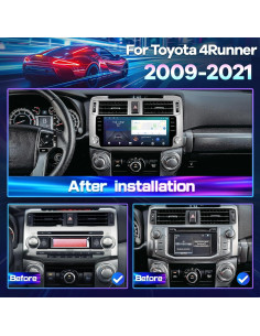 Radio Estéreo 10.33" LASERTAIL para Toyota 4Runner 2009-2021 2