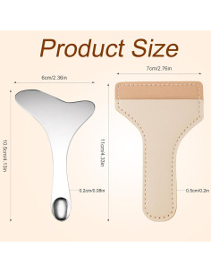 Plantilla de Delineador de Ojos Gosknor, Acero Inoxidable, 10.5x6cm 2