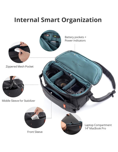 Bolsa de cámara PGYTECH OneMo Sling 11L-13L impermeable
