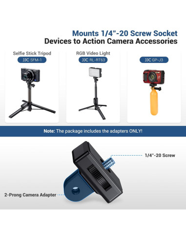 Adaptador de Montaje en Trípode JJC 1/4"-20 para Cámaras