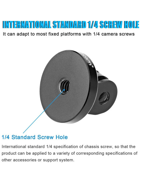 Adaptador de Trípode de Aluminio Forevercam para Cámaras de Acción