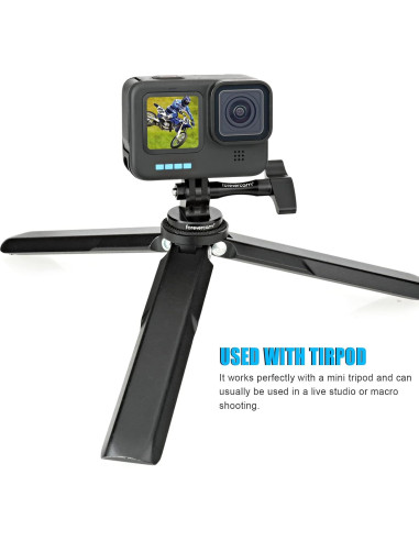 Adaptador de Trípode de Aluminio Forevercam para Cámaras de Acción