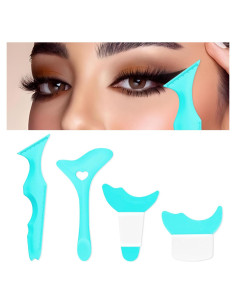 4 Plantillas de Delineador IDDFEVE para Ojos de Gato - Silicona