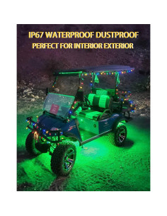 Luces de tira LED verde YM E-Bright 27CM impermeables 4 piezas 2