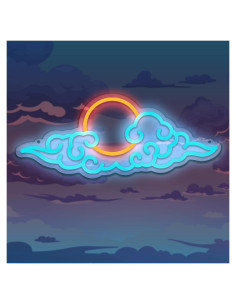 Letrero Neón de Nube Anime JIARODEY 39.4x15.9cm LED Decoración