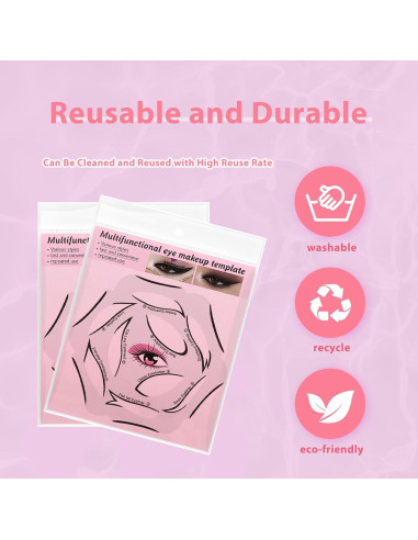 Plantillas de Eyeliner Reutilizables YAFIYGI 10 Métodos 4 Hojas