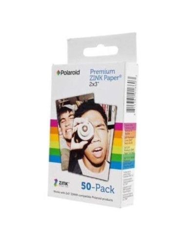 Papel Fotográfico Zink Polaroid 2x3 Autoadhesivo 50 Hojas