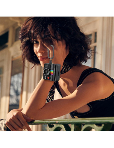 Funda de Silicona para AirPods 4 Kerle - Diseño Retro Negro