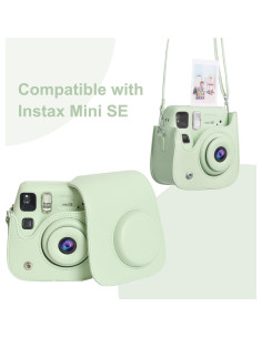 Funda Protectora MOSISO para Cámara Instax Mini SE Verde Menta 2