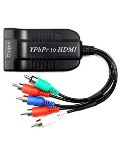 Convertidor YPbPr a HDMI HDSUNWSTD 1080P para DVD y Consolas