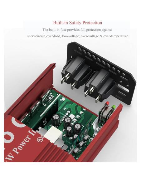 Inversor de Potencia Pro Chaser 400W DC a AC 110V USB-C 65W