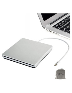 Unidad Externa DVD/CD VikTck USB-C Portátil 348g