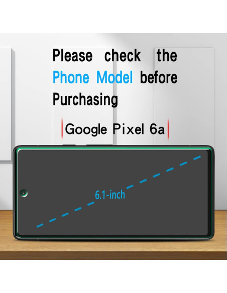 Protector de Pantalla Slanku para Google Pixel 6a 5G - Vidrio Templado HD Protector de Pantalla Slanku para Google Pixel 6a 5G - Vidrio Templado HD