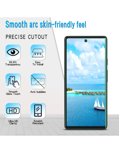 Protector de Pantalla Slanku para Google Pixel 6a 5G - Vidrio Templado HD Protector de Pantalla Slanku para Google Pixel 6a 5G - Vidrio Templado HD