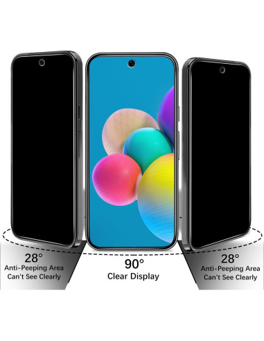 Protector de Pantalla Privado Bencuku para Google Pixel 9 2 Pack