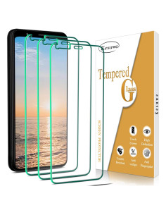 Protector de Pantalla Kesuwe para Google Pixel 4 Vidrio Templado 3-Pack