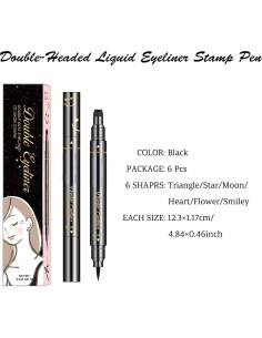 Conjunto de 6 Lápices de Sello Delineador LOKFAR Impermeable 2