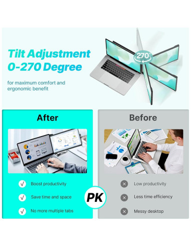 Monitor Portátil Mobile Pixels Duex Max DS 14.1" 1080P