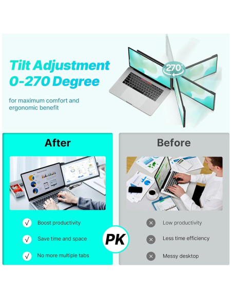 Monitor Portátil Mobile Pixels Duex Max DS 14.1" 1080P
