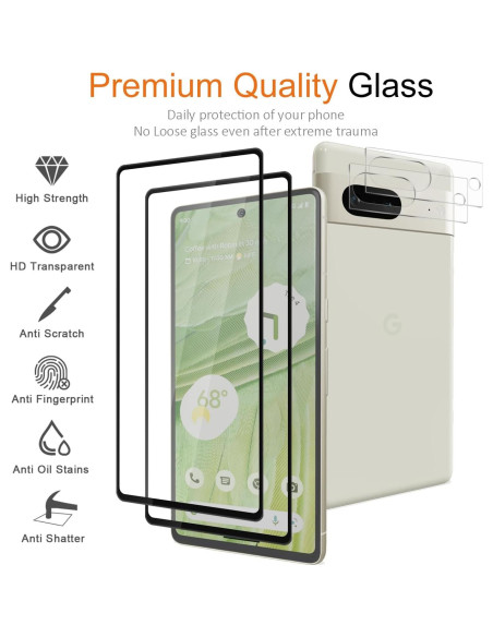 Protector de Pantalla Vidrio Templado Google Pixel 7 5G 6.4"