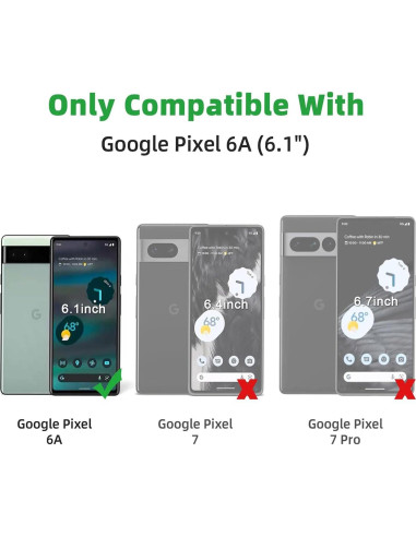 Paquete de 3 Protectores de Pantalla TPU DYNASCO para Google Pixel 6A